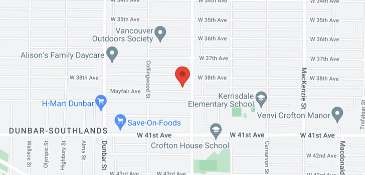 map of 3335 MAYFAIR AVENUE